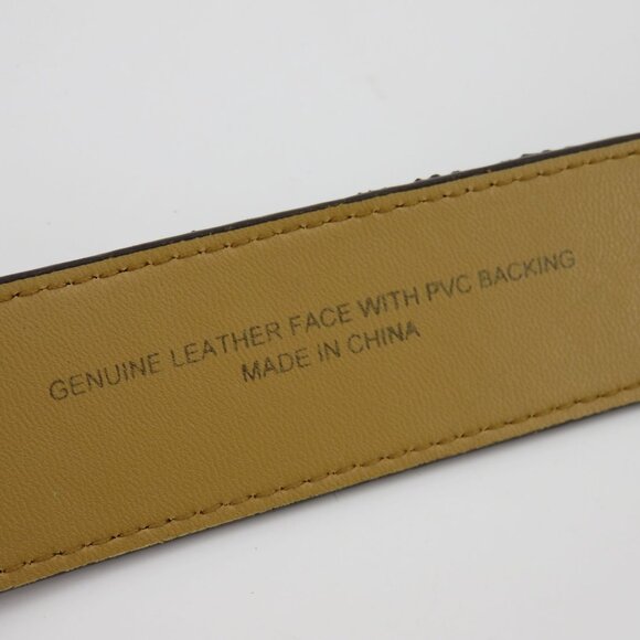 Merona Women 2XL Leopard Cheetah Animal Print Hair Leather Belt Y2K 2006 NEW - Picture 7 of 11